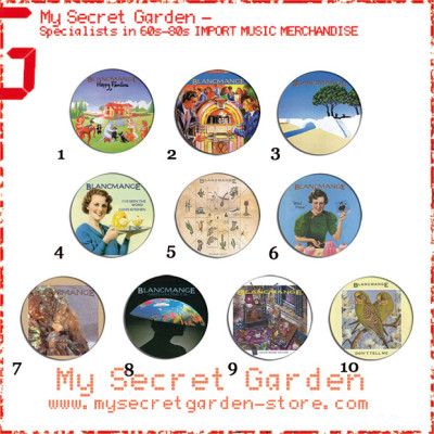 Blancmange - Happy Families , Mange Tout Album Pinback Button Badge Set ( or Hair Ties / 4.4 cm Badge / Magnet / Keychain Set )